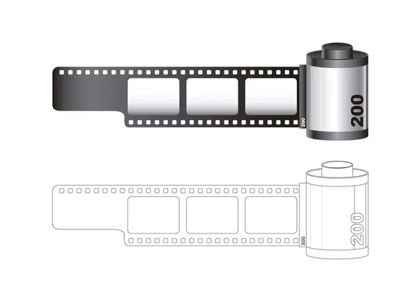 Camera film roll — Stock Vector