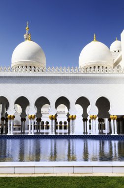 Abu Dhabi Sheikh Zayed White Mosque clipart