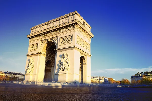 Arch av triumf. dagtid. paric, Frankrike — Stockfoto