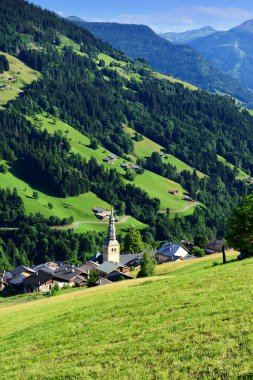 Hautekuce village in alps clipart