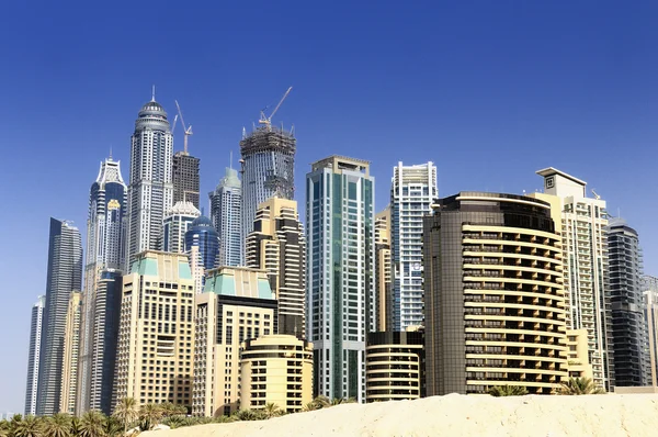 Dubai stad, marina district — Stockfoto