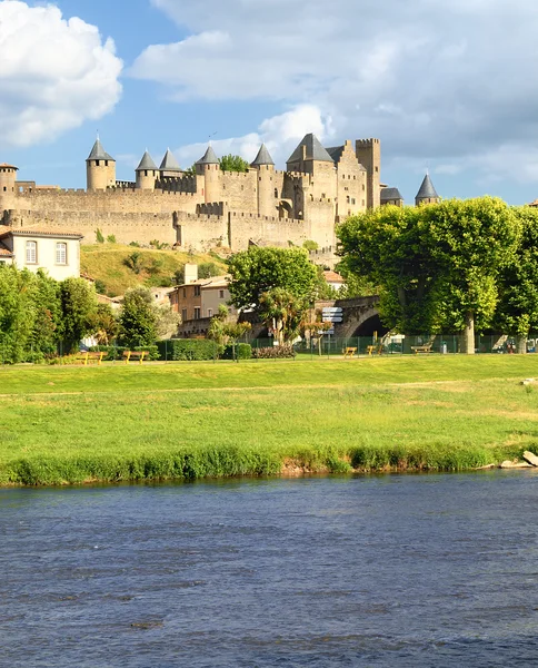 Fort carcassonne (Frankrijk, — Stockfoto