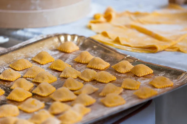 stock image Preparing fresh pasta