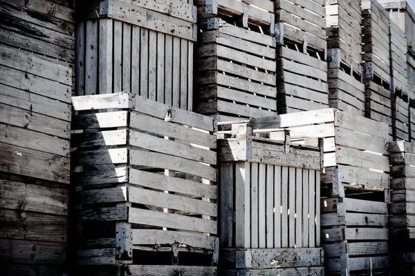 Crates stack — Stock Photo, Image