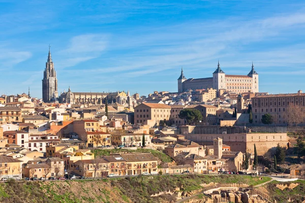 Old Toledo town view, Spain — Stock Photo, Image