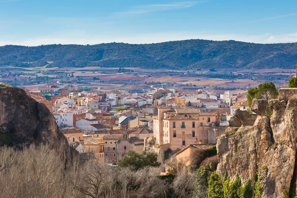 Spanish town in valley — Stock Photo, Image