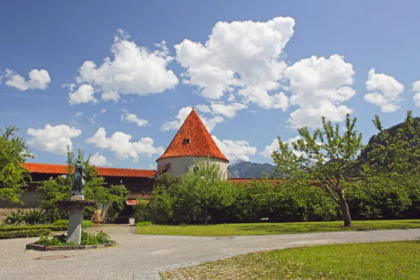 Burg in Füssen. Bayern, Deutschland. — Stockfoto
