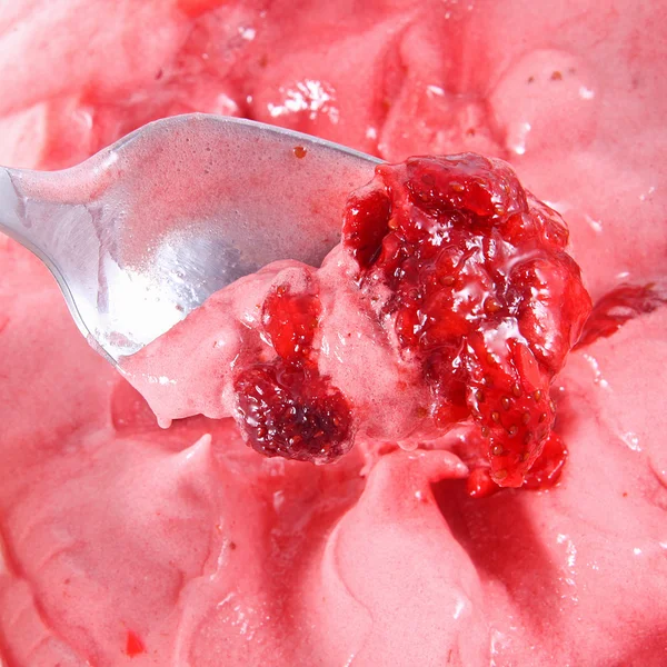 Erdbeer-Eis rosa — Stockfoto