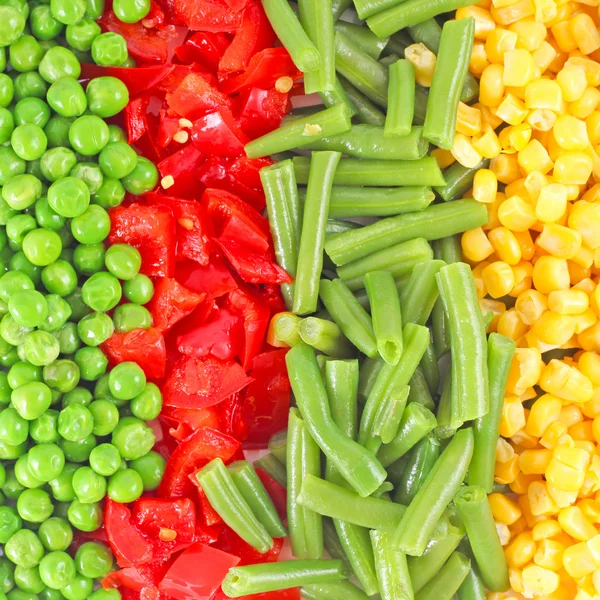 Gemengde groenten achtergrond — Stockfoto