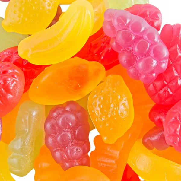 Frukt gummy godis bakgrund — Stockfoto