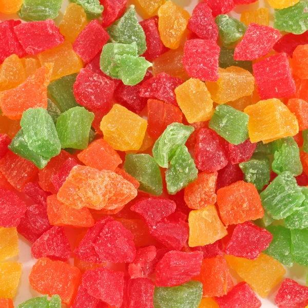 Fruit candy multi-gekleurde allerlei, een achtergrond — Stockfoto