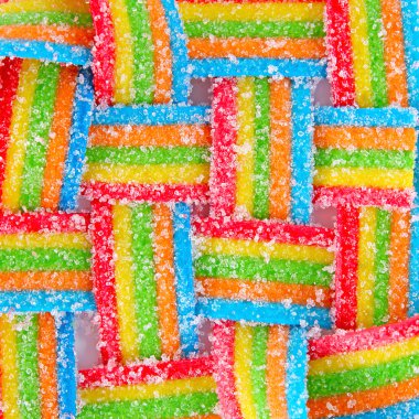 Jelly sugar candies background clipart