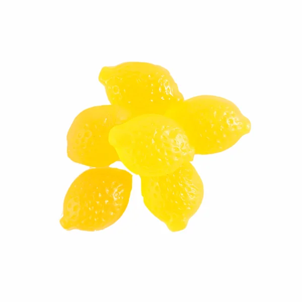 Cukierki owocowe - lepki, na białym tle — Zdjęcie stockowe