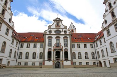 fussen kalede. Bavaria, Alpler, Almanya, Avrupa