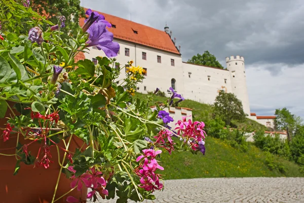 Замок в Фуссене. Бавария, Альпы, Германия, Европа — стоковое фото