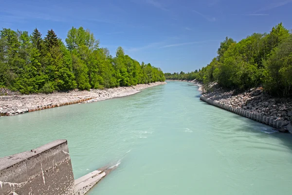 美丽的河，在福森，巴伐利亚，德国 — 图库照片