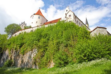 fussen kalede. Bavaria, Alpler, Almanya, Avrupa