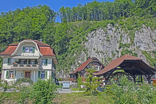 Nice Village in Alps , Switzerland — Stockfoto