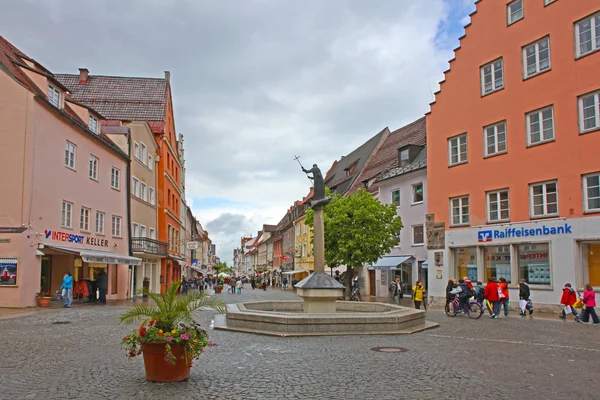 Hermosas casas de colores en Fussen, Baviera, Alemania —  Fotos de Stock