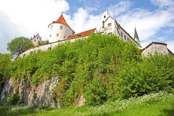 Castillo en Fussen. Baviera, Alpes, Alemania, Europa —  Fotos de Stock