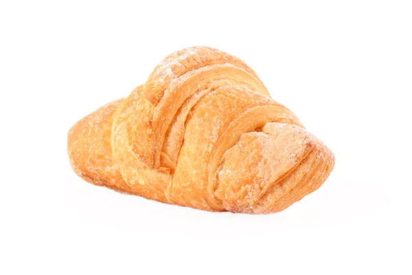 Croissant fresco aislado sobre fondo blanco — Foto de Stock