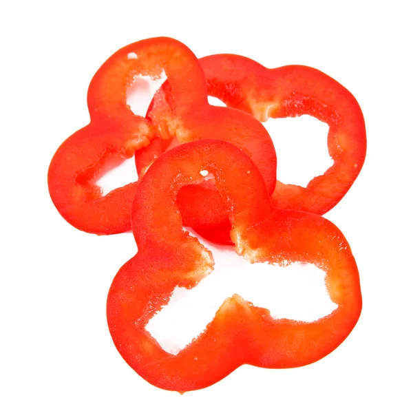 Tranches de paprika rouge — Photo