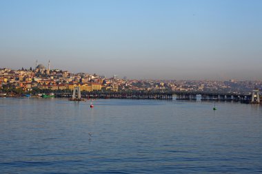 stanbul günbatımı panorama - Türkiye seyahat arka plan