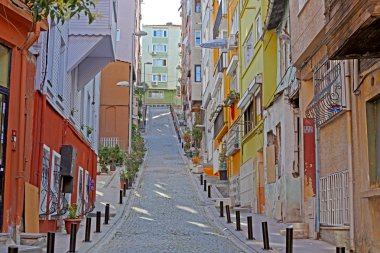 Old streets without , Istanbul. Turkey, taken early morning clipart