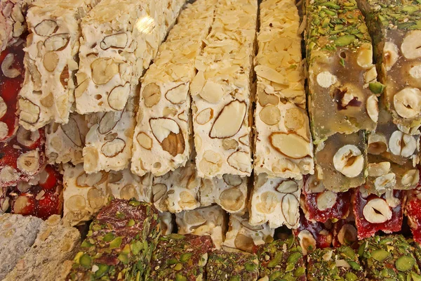 Λουκούμι καραμέλα που λαμβάνονται στην Κωνσταντινούπολη, Τουρκία — Φωτογραφία Αρχείου