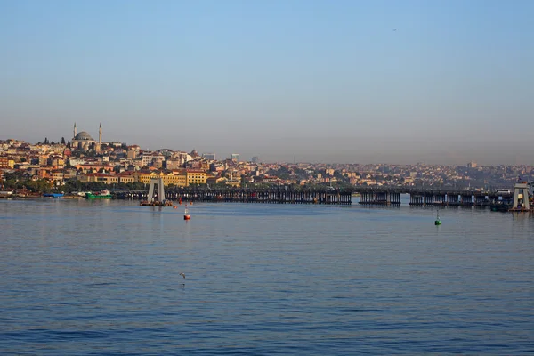 Stanbul sonnenuntergang panorama - türkei reise hintergrund — Stockfoto