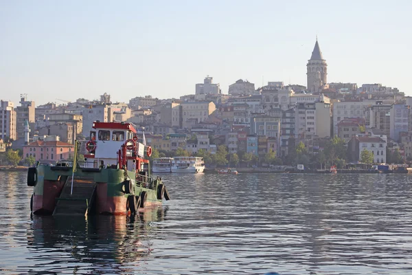 Boshphorus úžinu a asijské části Istanbulu — Stock fotografie