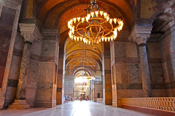 Interior da hagia sophia em istanbul, peru — Fotografia de Stock