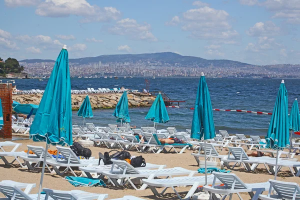 海滩所采取的公主群岛，土耳其，伊斯坦布尔 — 图库照片