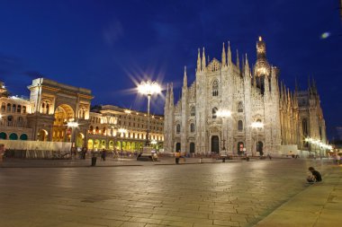 Cathedral Dome taken Milan in the evening, Italy clipart