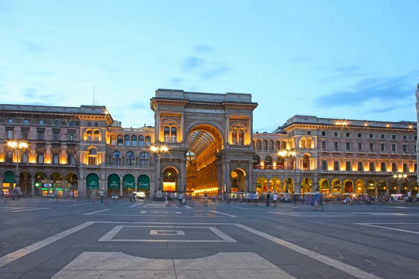 Galeria Vittorio Emanuele II em Milão, Itália — Fotografia de Stock
