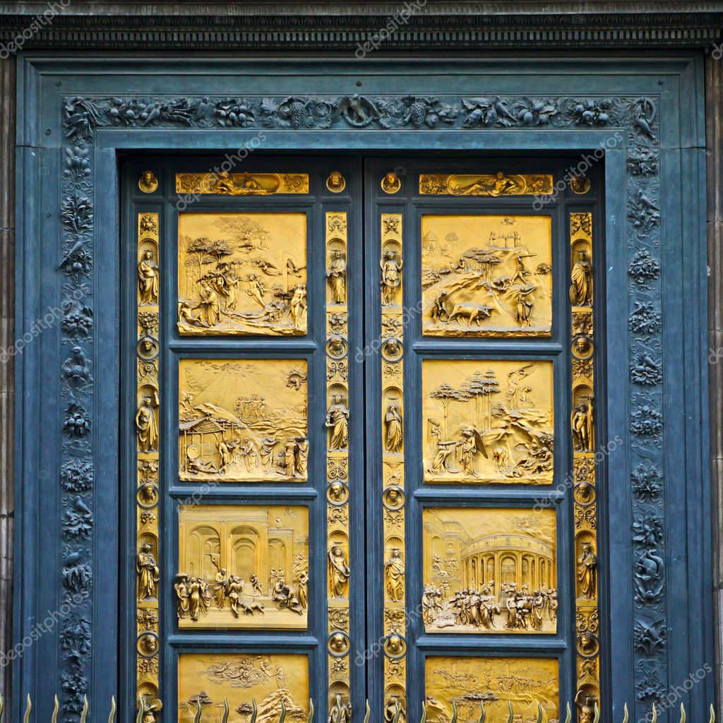 Ghiberti Paradise Baptistery Bronze Door Duomo Cathedral Florence Italy ...