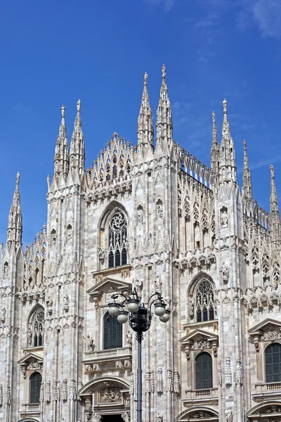 Facade of Milan Cathedral (Duomo), Lombardy, Italy — Stock Photo, Image