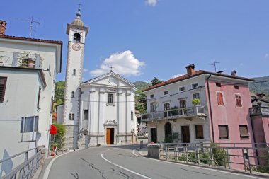 Slovenya'da alınan antik şehrin küçük sokakları