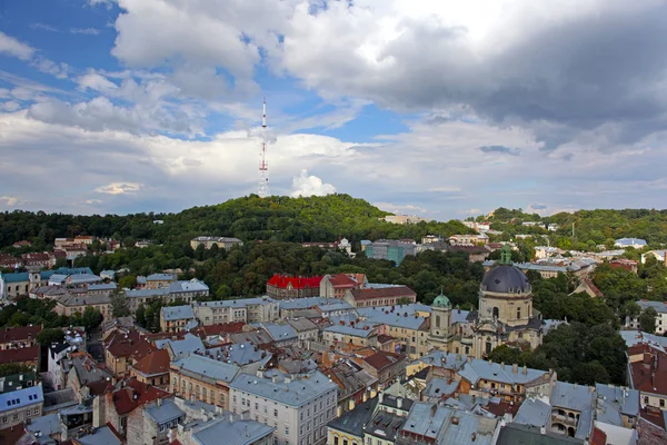 Uitzicht op de stad Lviv — Stockfoto
