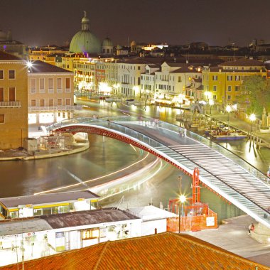 Grand canal, venice, İtalya alınan gece