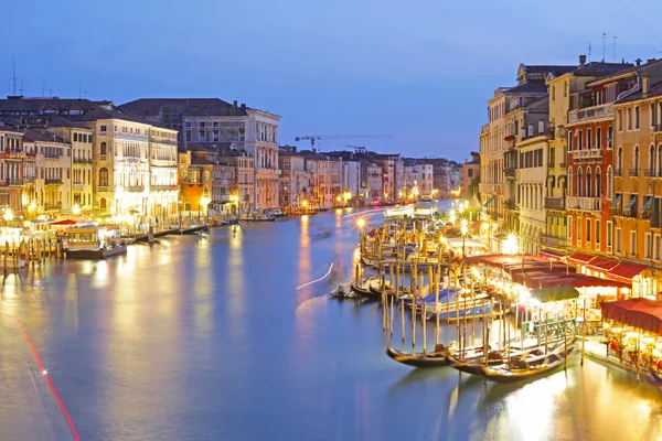 stock image Grand Canal at night taken in Venice , Italy