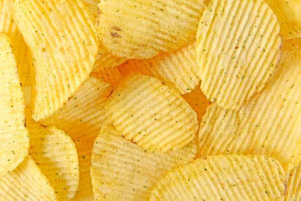 Potato chips achtergrond — Stockfoto