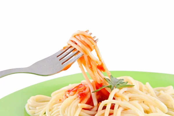 stock image Spaghetti with tomato sauce