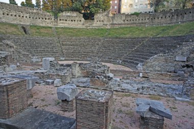 Roman Theater in Trieste, Italy clipart