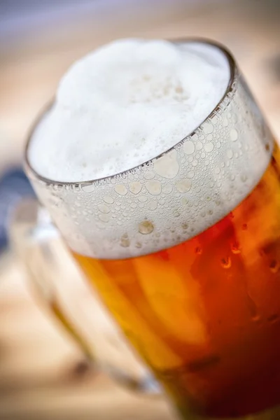 Glass of beer - detail — Stock Photo, Image