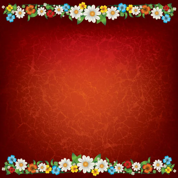 Abstraktní jarní květinové pozadí — Stockový vektor
