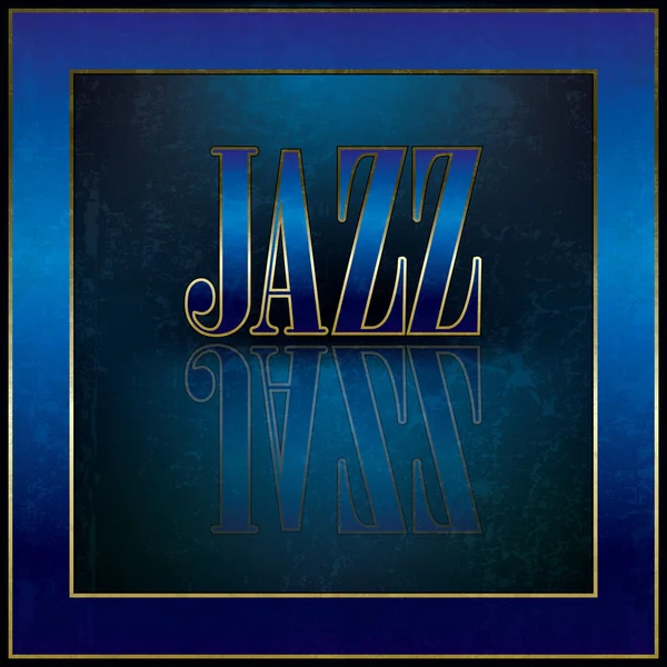 Fond musical abstrait avec le mot jazz — Image vectorielle