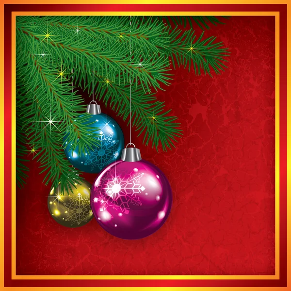 クリスマスツリーや飾り — ストックベクタ