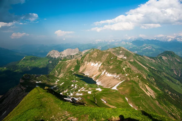 Mountain panorama from Brienzer Rothorn — Stock Photo, Image