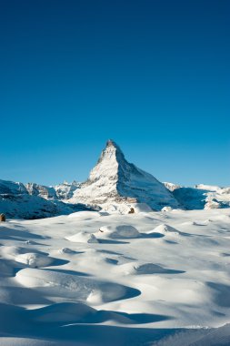 Matterhorn in winter clipart